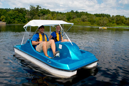 We have a number of boats of various types available for rent. 